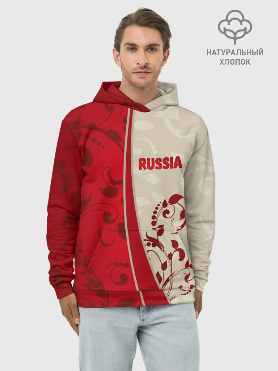 Худи мужской база хлопок / Russia