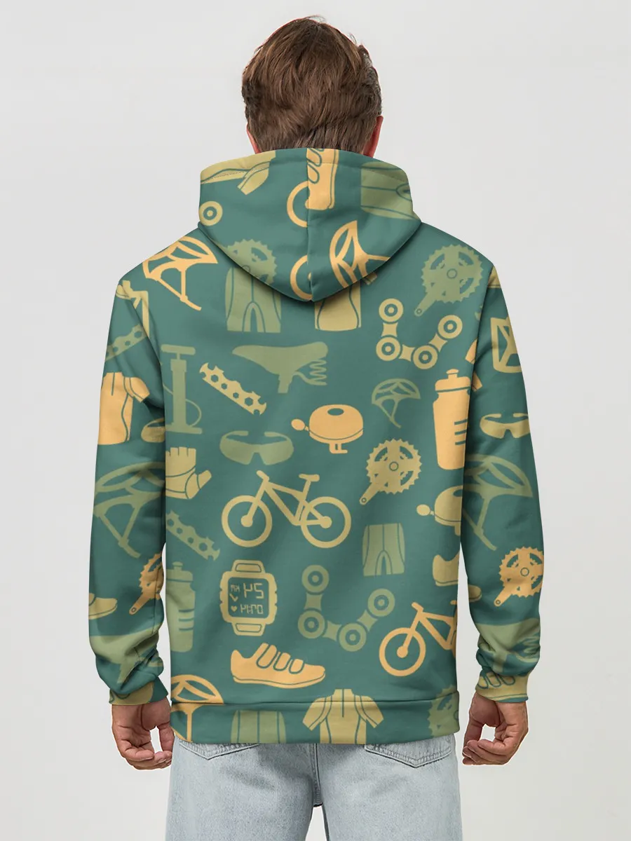 Худи мужской база хлопок / Велосипедист