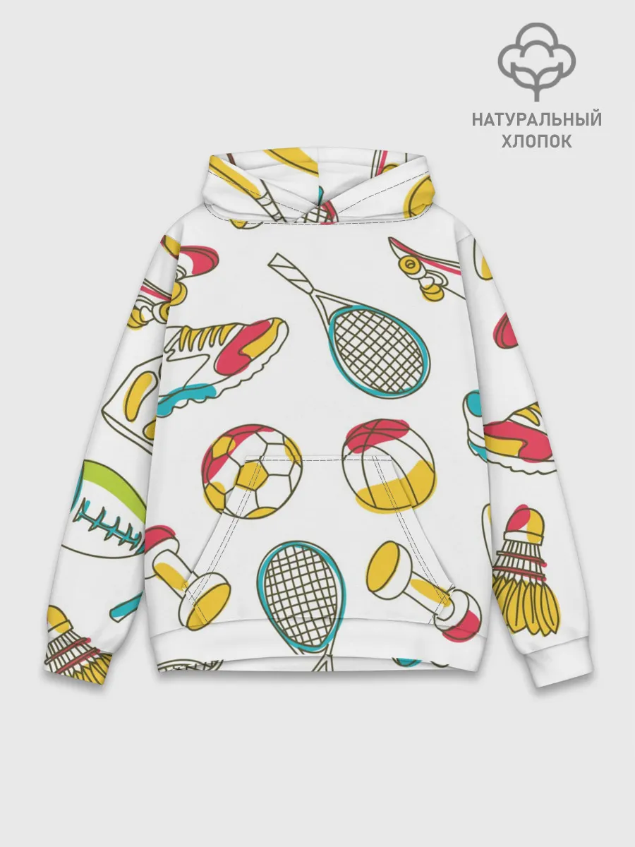 Худи мужской база хлопок / Спорт