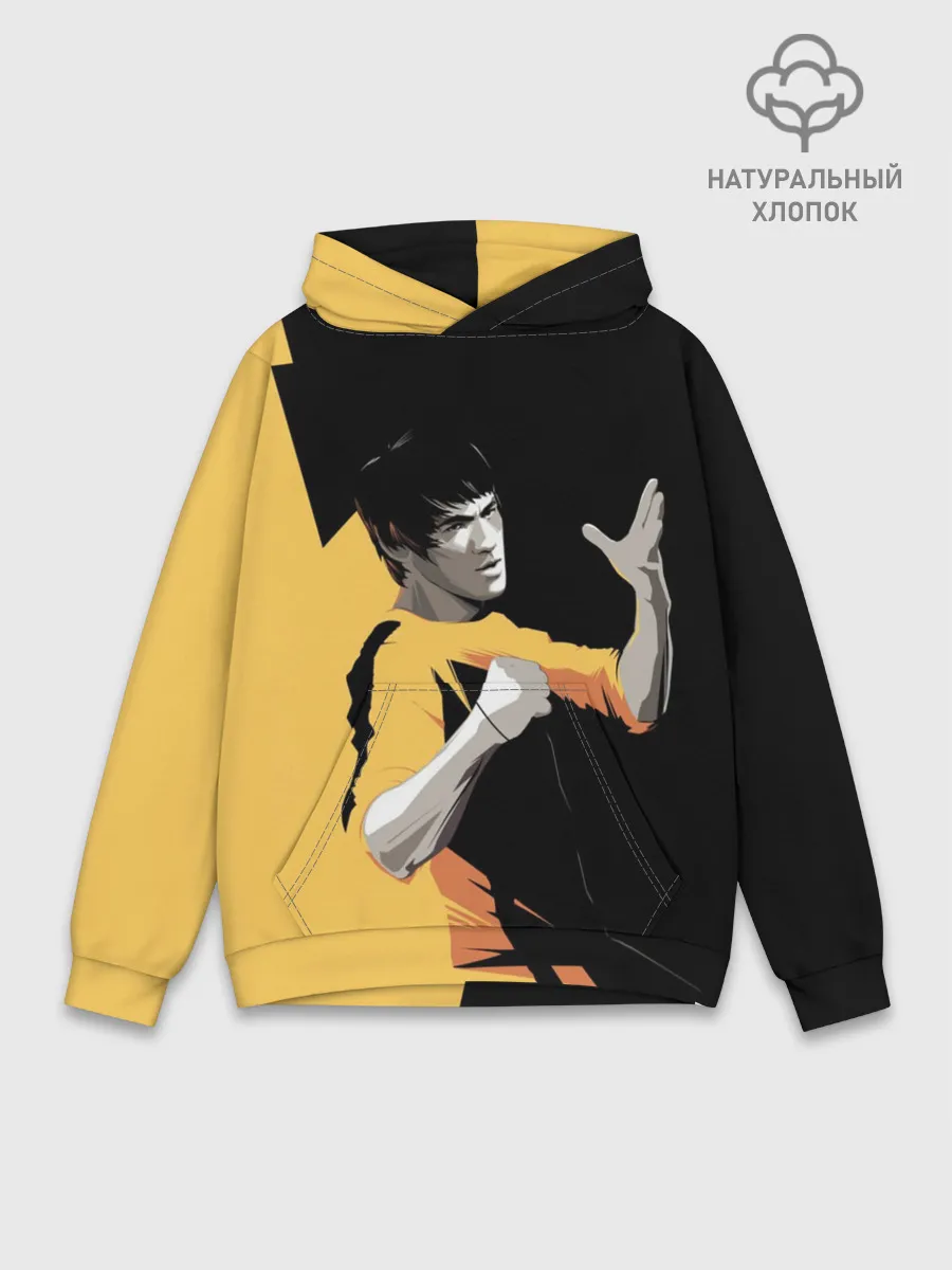 Худи мужской база хлопок / Bruce Lee