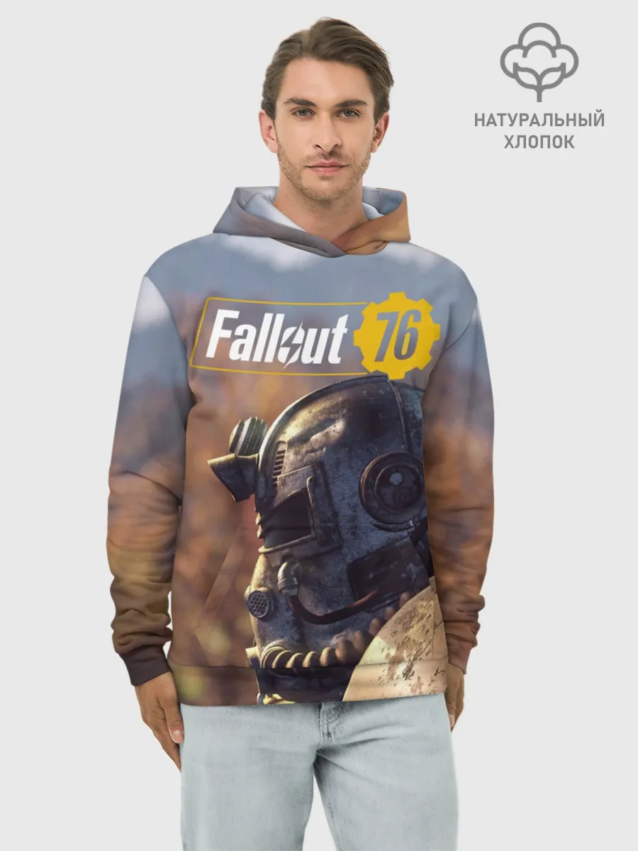 Худи мужской база хлопок / Fallout 76