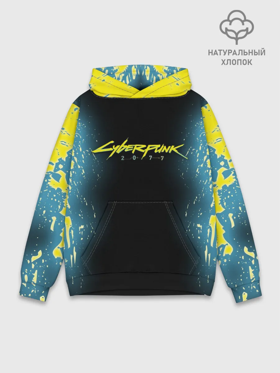 Худи мужской база хлопок / CYBERPUNK 2077 | КИБЕРПАНК 2077