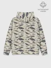 Худи мужской база хлопок / Whales pattern