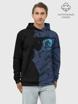 Худи мужской база хлопок / TEAM LIQUID E-SPORT CS GO