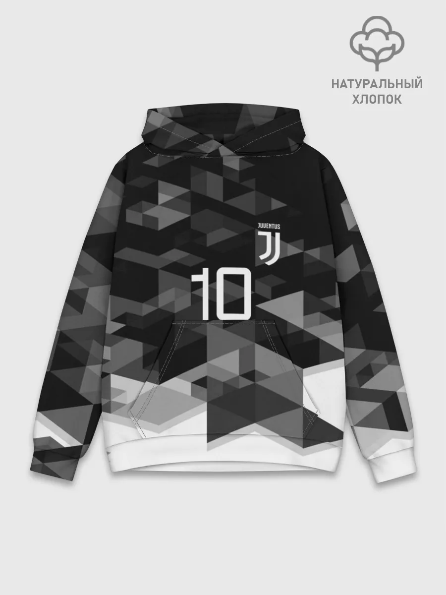 Худи мужской база хлопок / JUVE 10 DYBALA