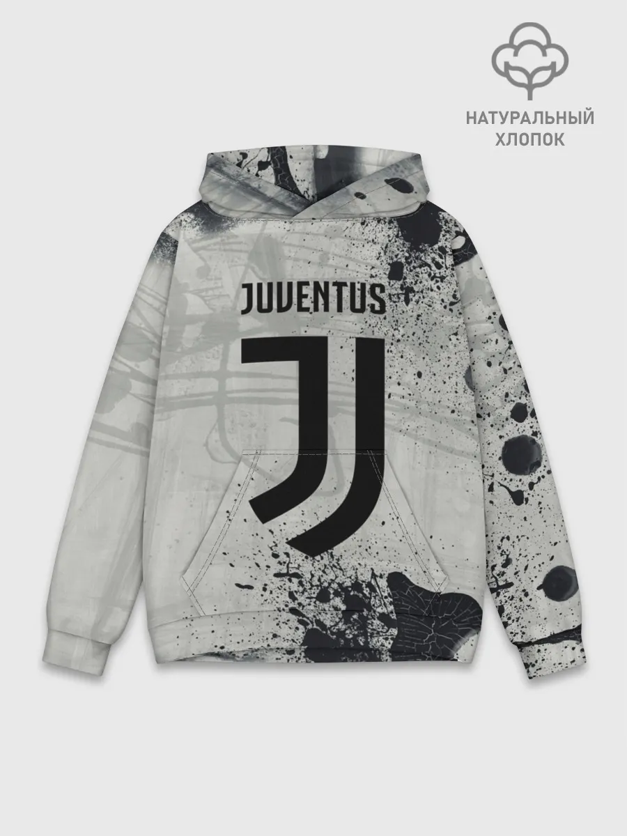 Худи мужской база хлопок / JUVENTUS.