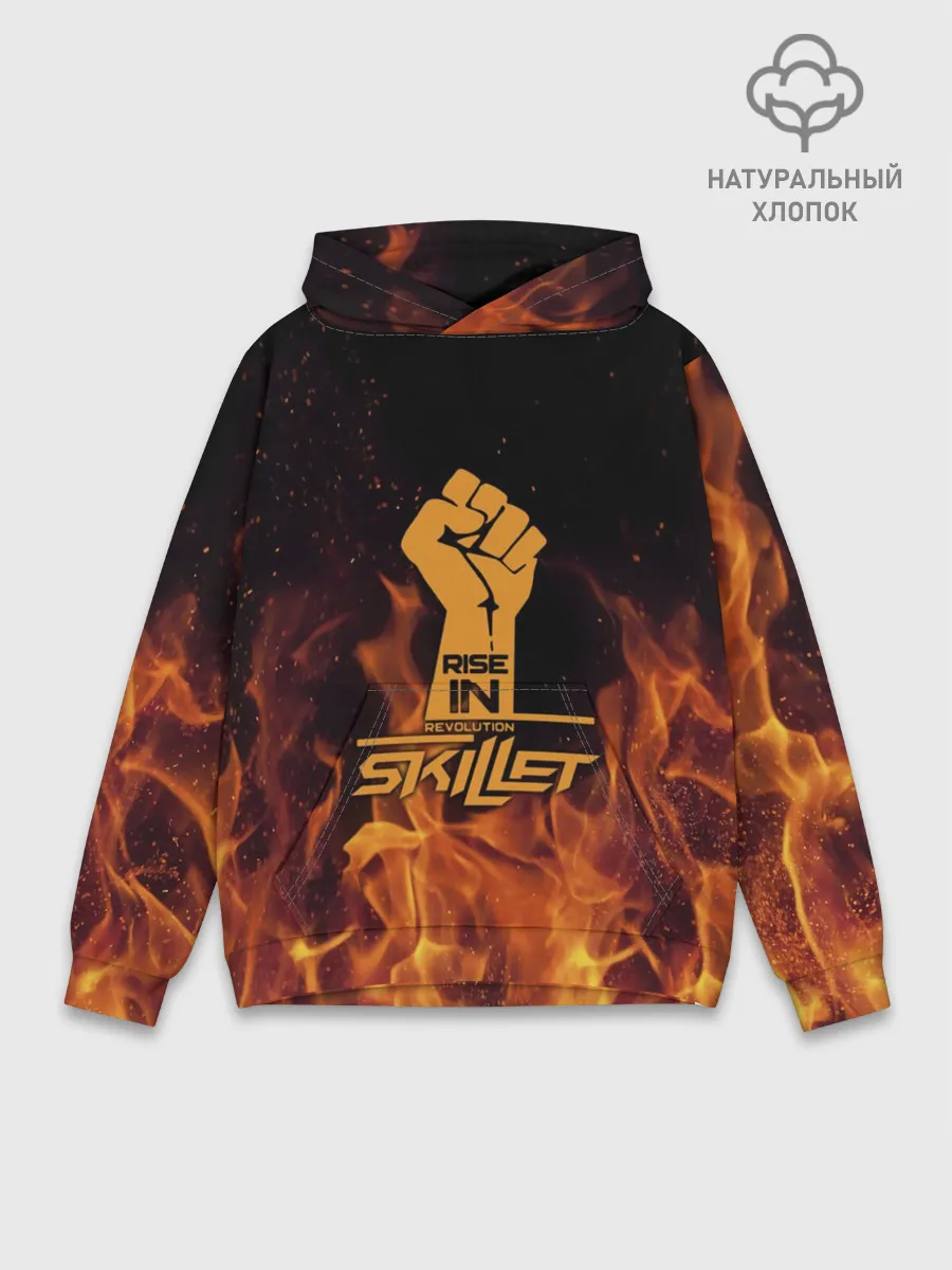 Худи мужской база хлопок / Rise in revolution - Skillet