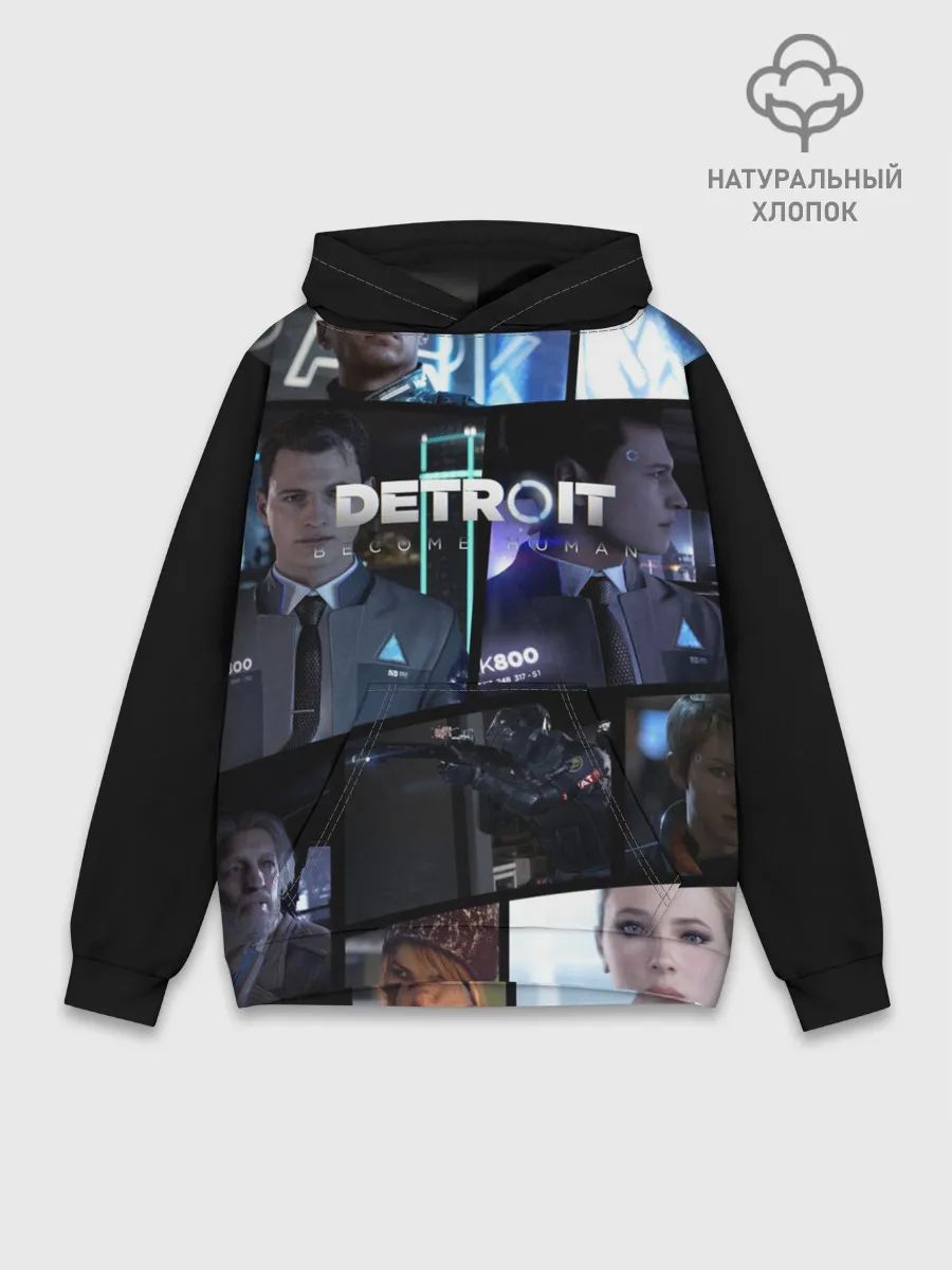 Худи мужской база хлопок / DETROIT BECOME HUMAN