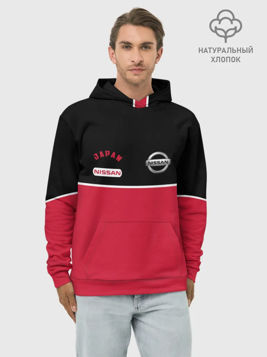 Худи мужской база хлопок / Nissan
