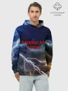 Худи мужской база хлопок / American Gods