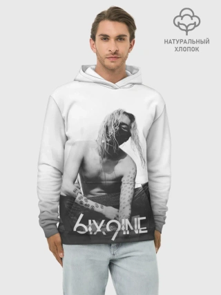 Худи мужской база хлопок / 6IX9INE