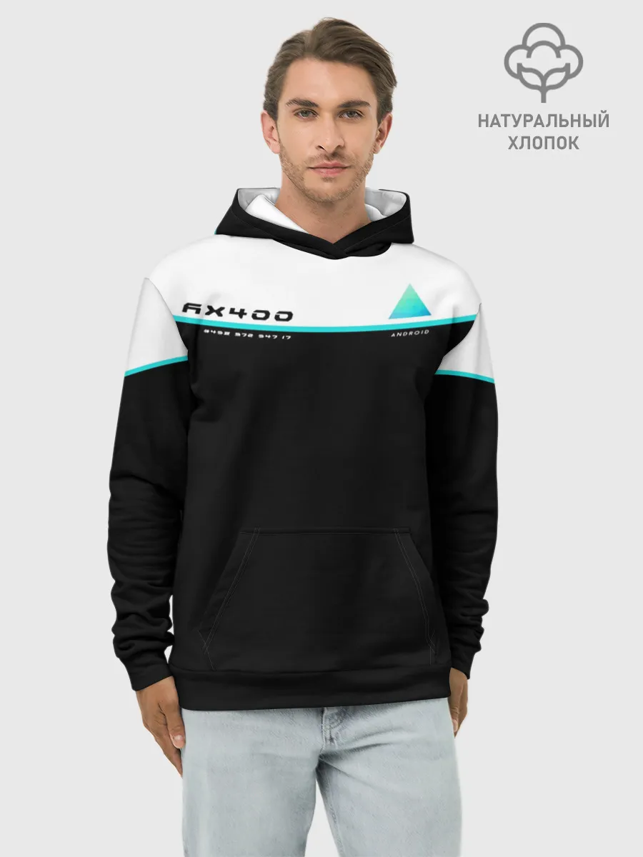 Худи мужской база хлопок / DETROIT AX400 | ДЕТРОИТ