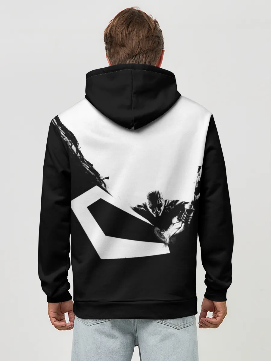 Худи мужской база хлопок / Гатс разрубает тьму! БЕРСЕРК