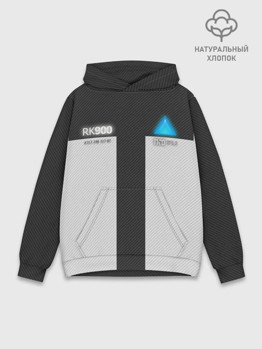 Худи мужской база хлопок / Connor Detroit: Become Human.