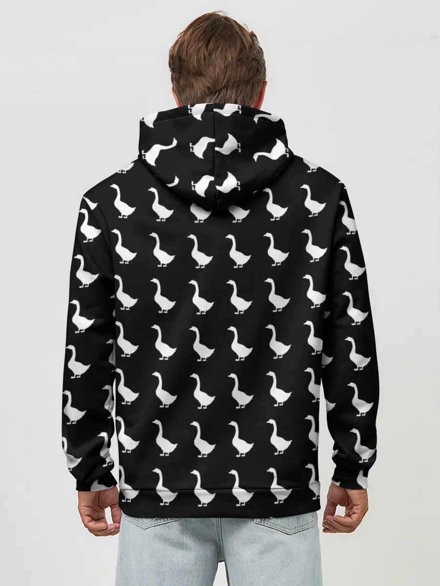 Худи мужской база хлопок / Gussi Black