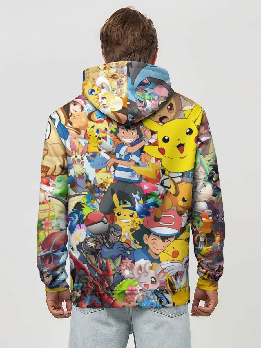 Худи мужской база хлопок / Pokemon