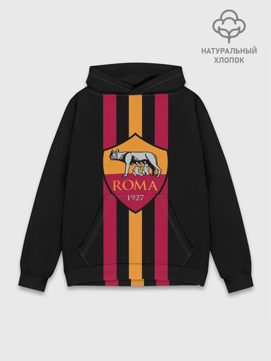 Худи мужской база хлопок / FC Roma Lines