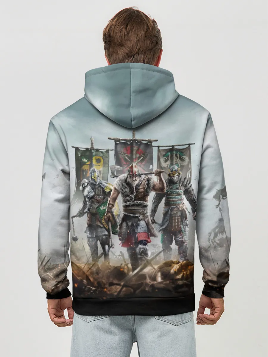 Худи мужской база хлопок / For Honor