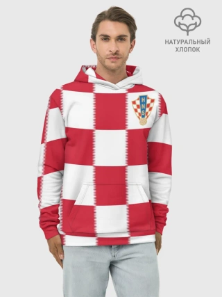 Худи мужской база хлопок / Форма Хорватии