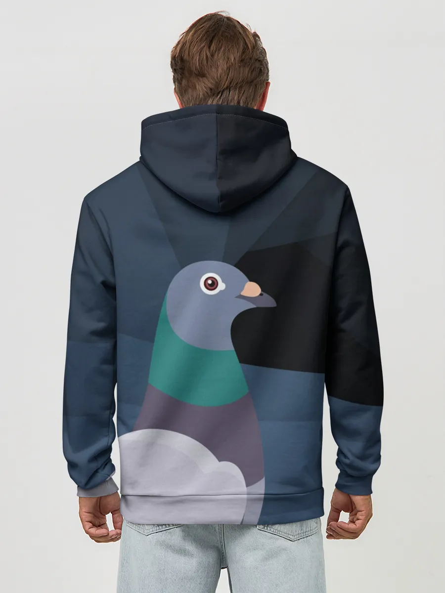 Худи мужской база хлопок / Голубь Наташа