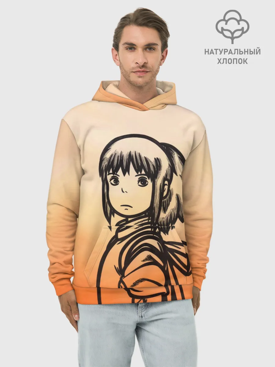 Худи мужской база хлопок / Тихиро Огино