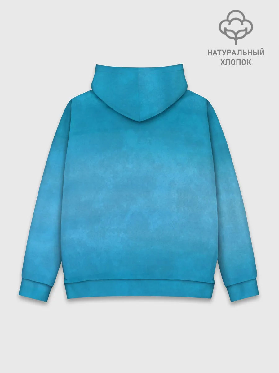 Худи мужской база хлопок / Дельфин