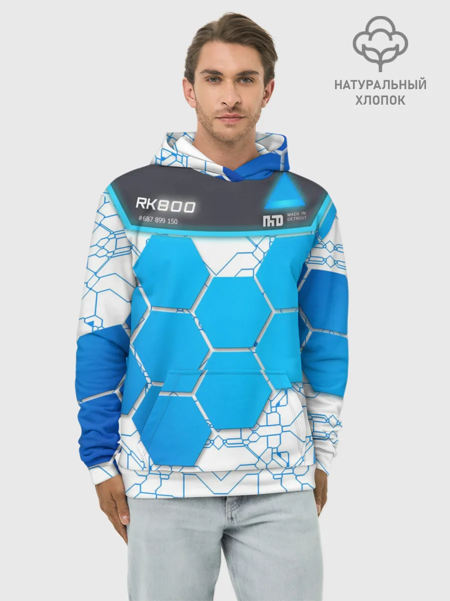 Худи мужской база хлопок / Detroit: become human RK800