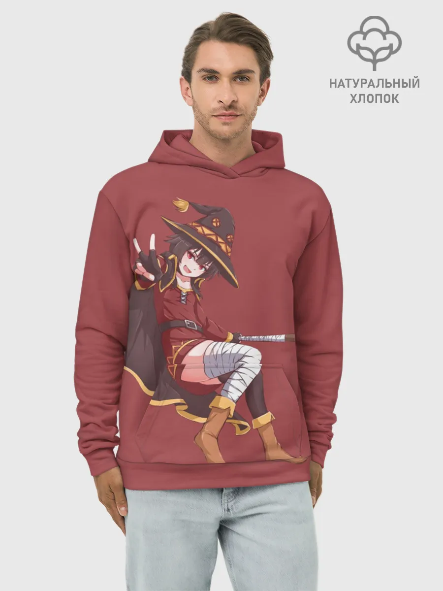 Худи мужской база хлопок / Megumin peace