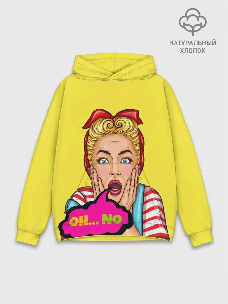 Худи мужской база хлопок / Oh...no