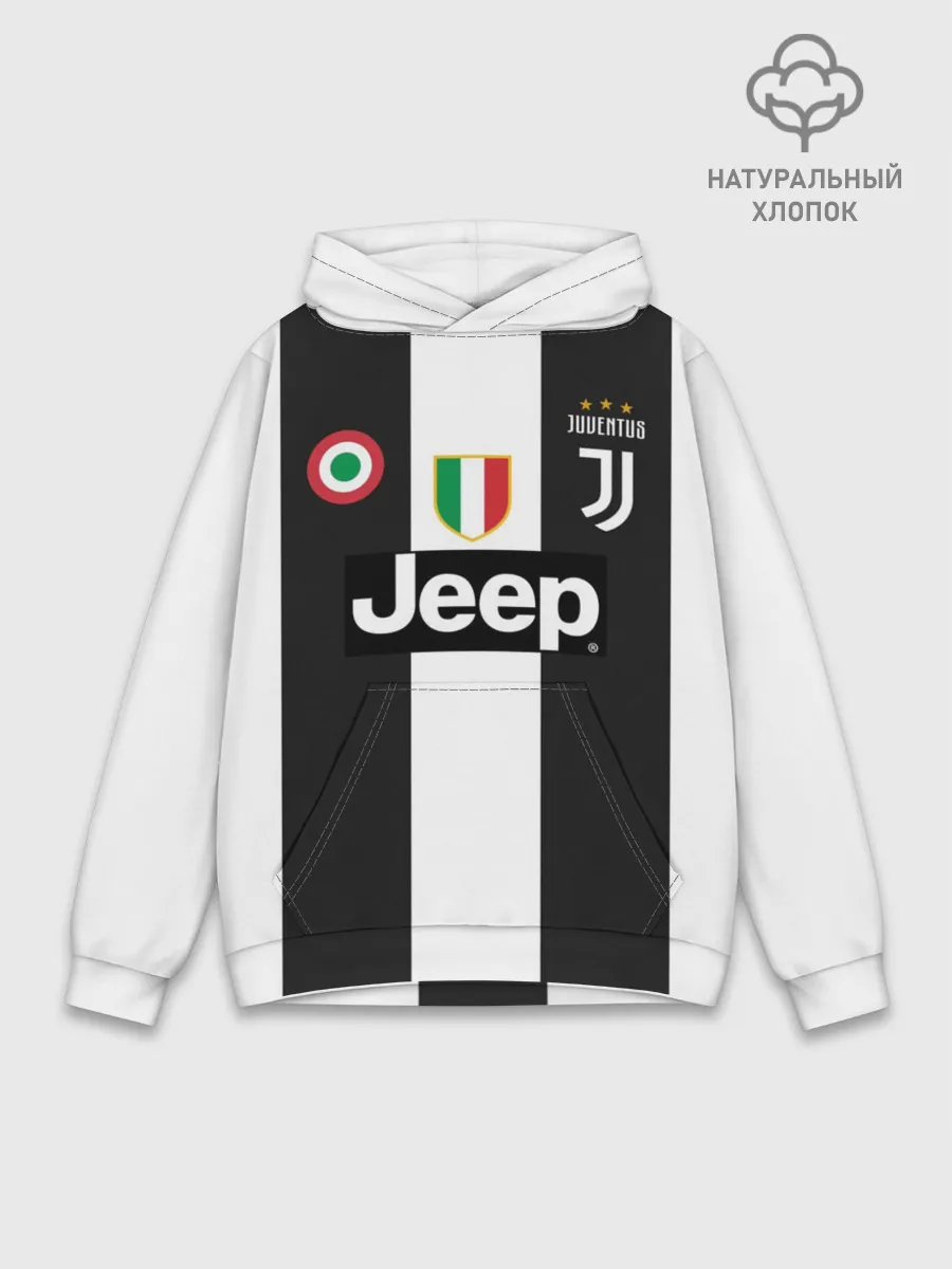 Худи мужской база хлопок / Форма Ювентуса 18-19