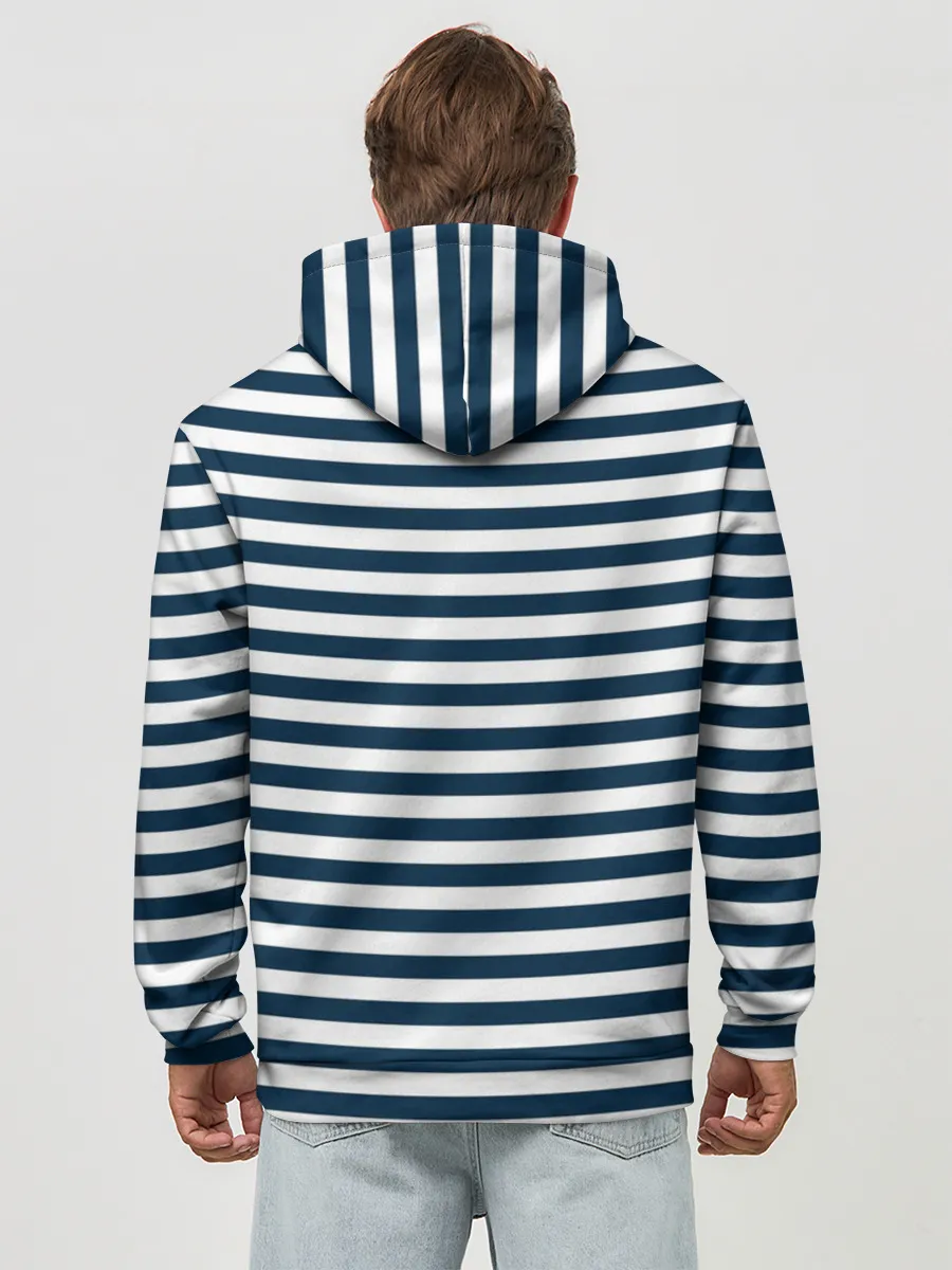 Худи мужской база хлопок / Якорь ВМФ