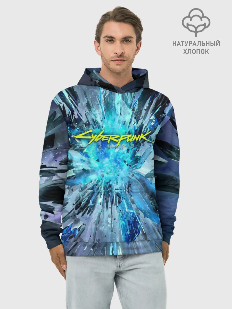 Худи мужской база хлопок / CYBERPUNK 2077