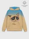 Худи мужской база хлопок / Grumpy cat ART