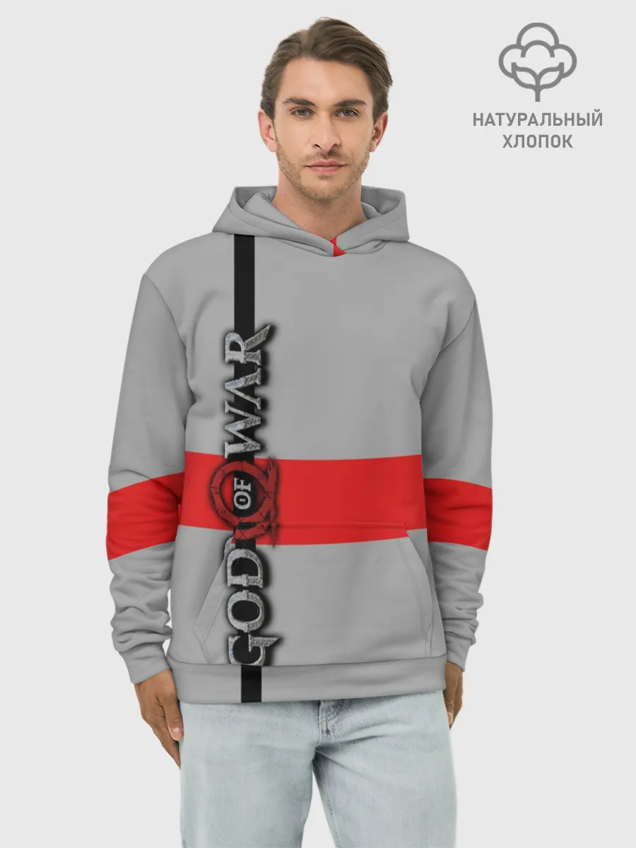 Худи мужской база хлопок / God of War