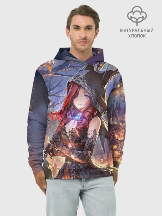 Худи мужской база хлопок / Однокрылый демон Амира