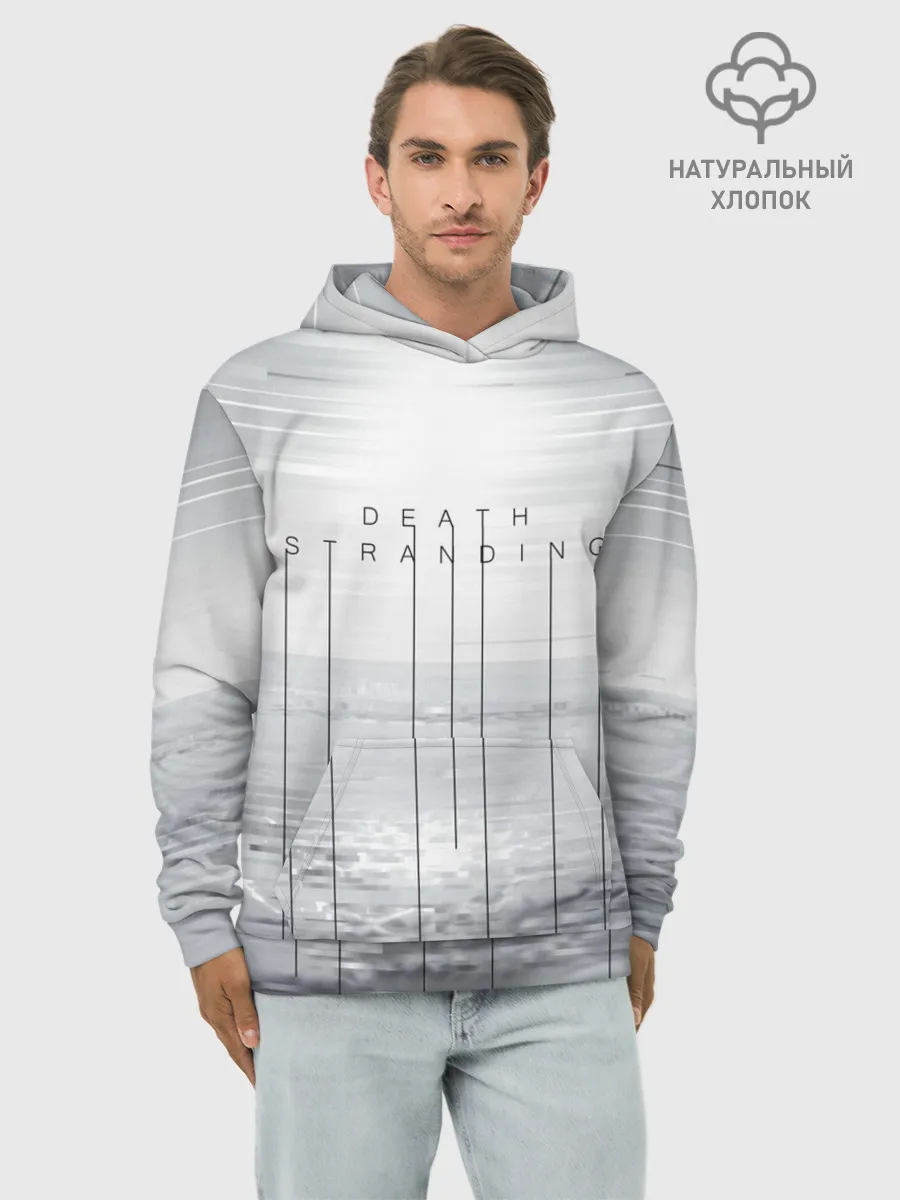 Худи мужской база хлопок / DEATH STRANDING
