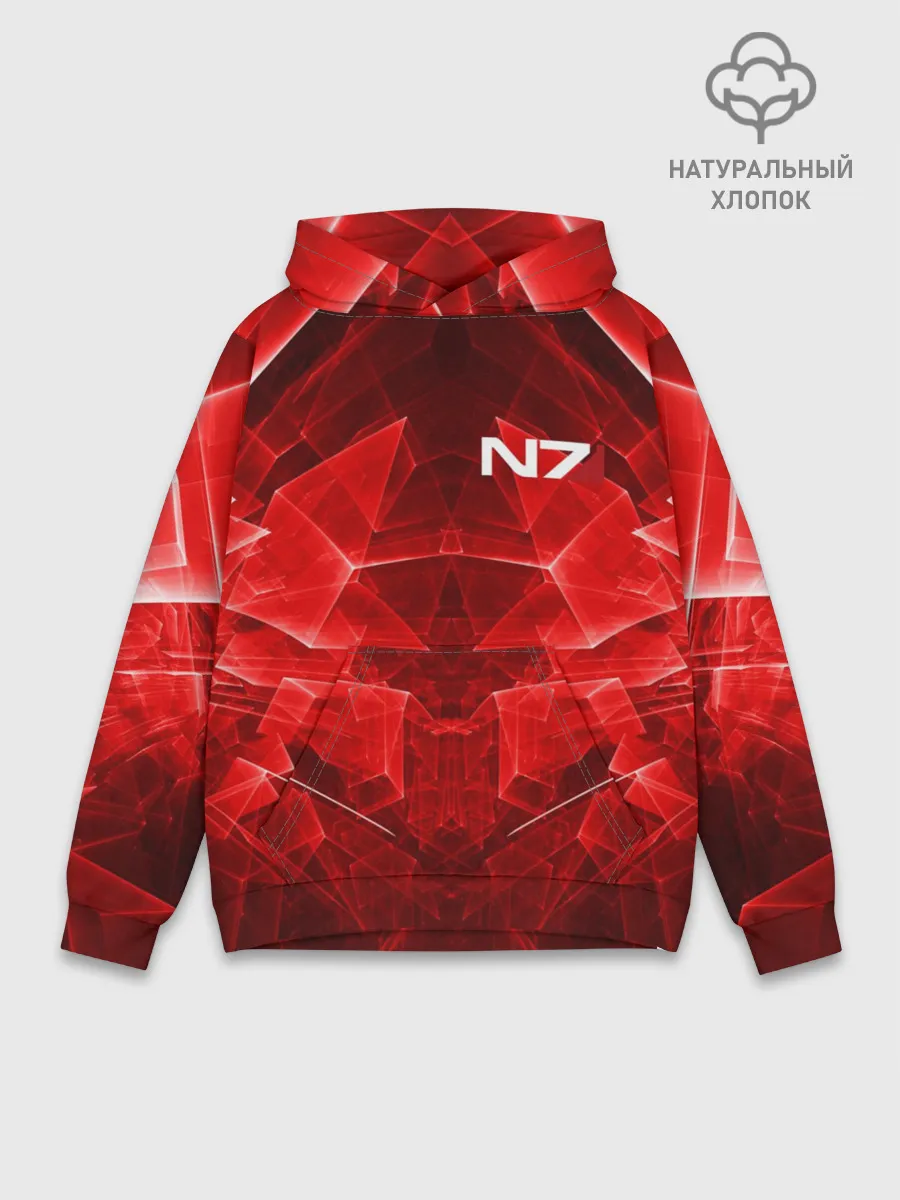 Худи мужской база хлопок / MASS EFFECT N7
