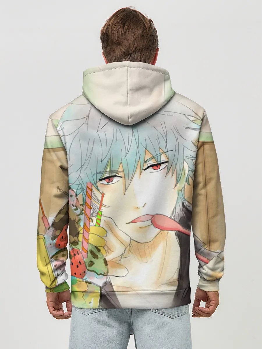 Худи мужской база хлопок / манга Серебряная душа