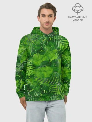 Худи мужской база хлопок / Тропики