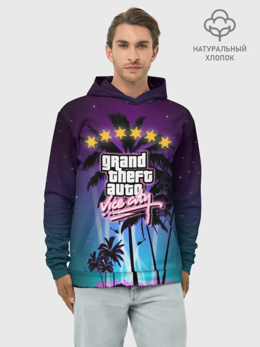 Худи мужской база хлопок / GTA Vice City