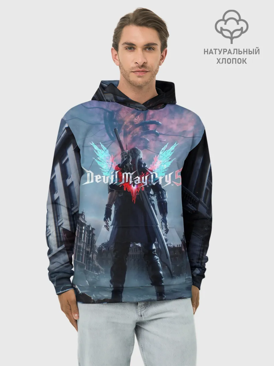 Худи мужской база хлопок / DEVIL MAY CRY 5