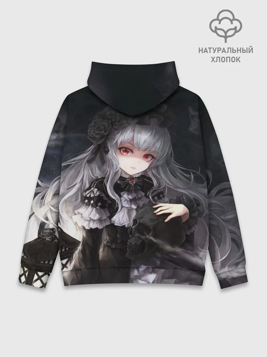 Худи мужской база хлопок / Темная Хатсуне Мику