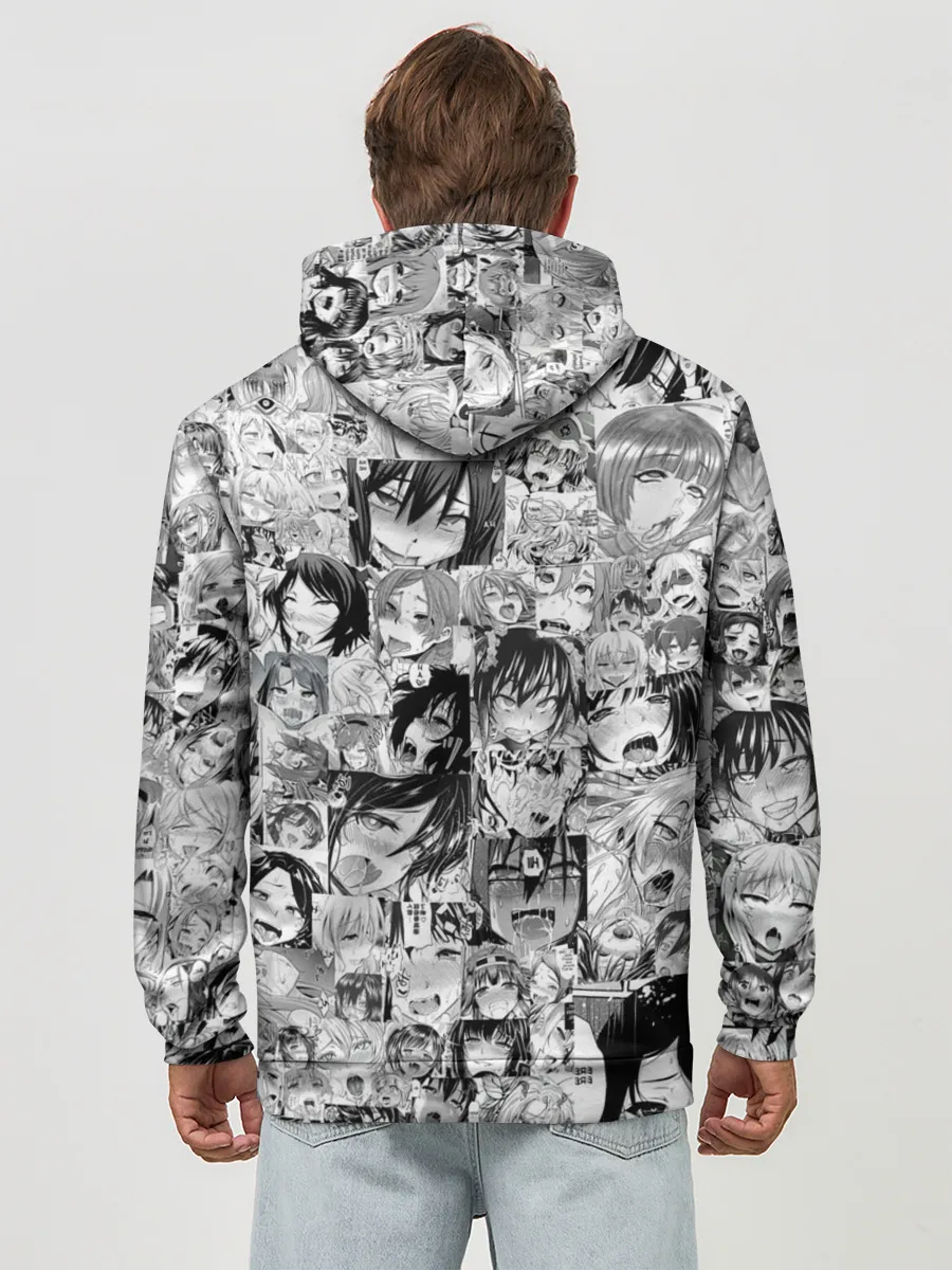 Худи мужской база хлопок / АХЕГАО ЛИЦА | AHEGAO FACES