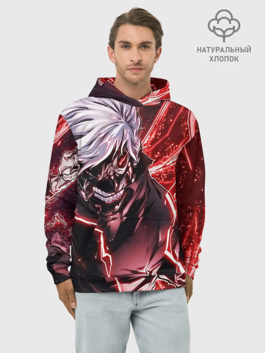 Худи мужской база хлопок / ТОКИЙСКИЙ ГУЛЬ