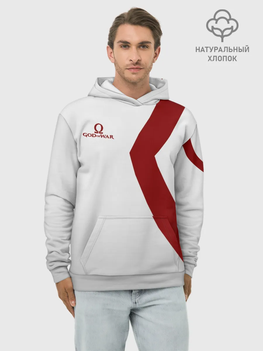 Худи мужской база хлопок / GOD of WAR Татуировки Кратоса