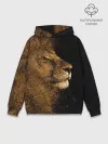 Худи мужской база хлопок / Лев