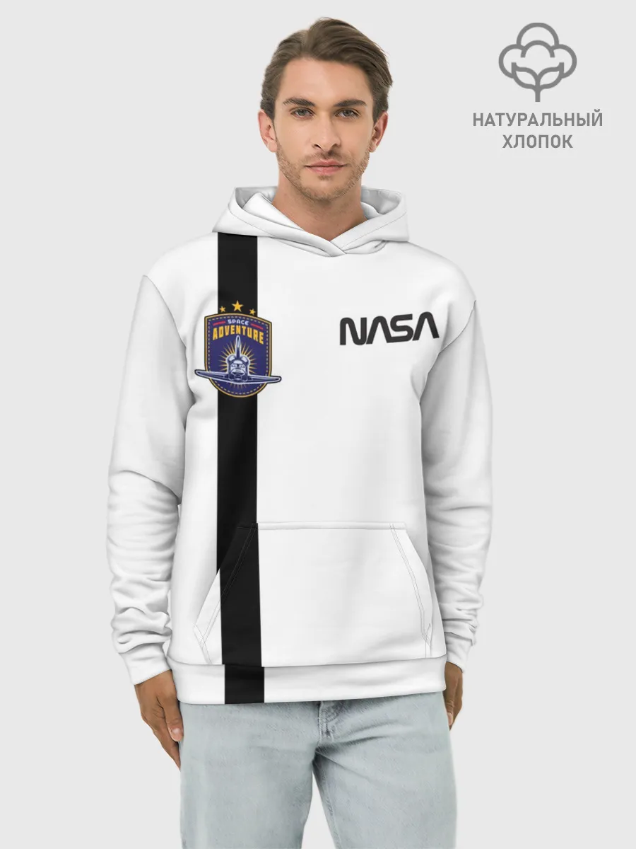 Худи мужской база хлопок / NASA