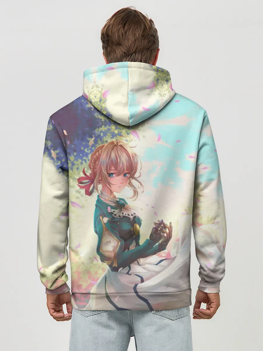 Худи мужской база хлопок / Violet Evergarden_8