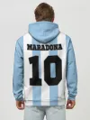 Худи мужской база хлопок / Марадона Аргентина ретро