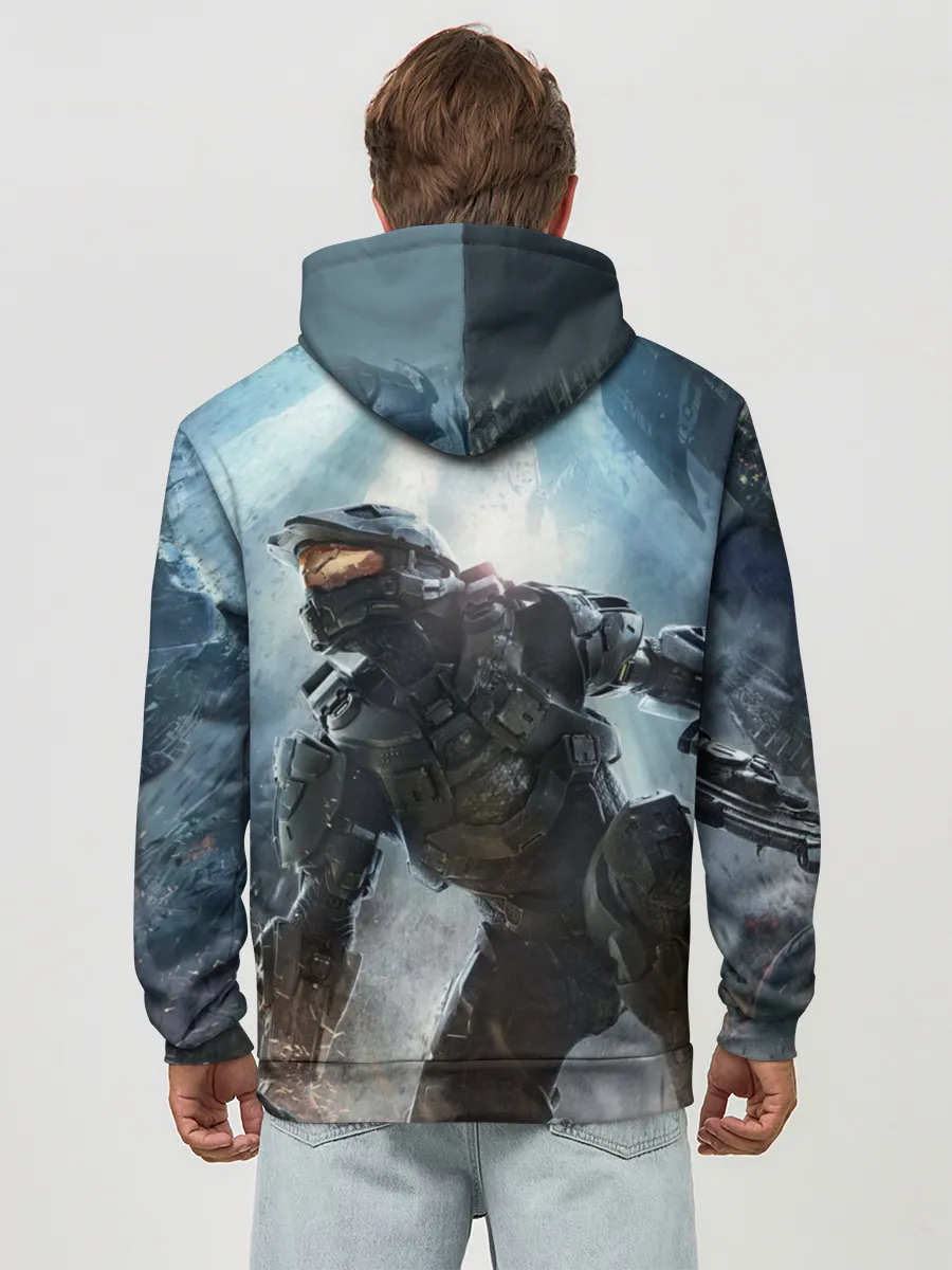 Худи мужской база хлопок / Halo